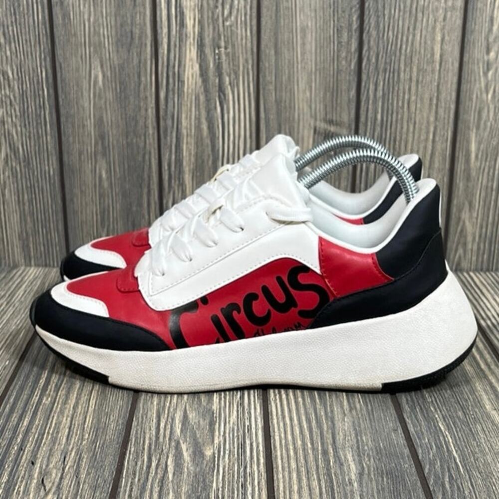 Circus Sam Edelman Women Georgina Fashion Sneakers Shoes Red White Blue Sz 9 - Picture 3 of 9